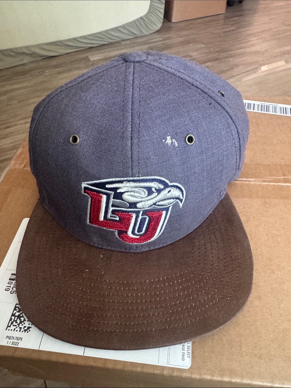 Grey and Brown Eagle Logo Snapback Hat